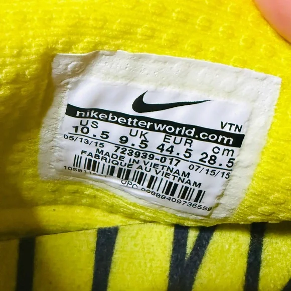 Nike Free Flywire Oregon Ducks Athletic Running Shoes Sneakers / Men’s Size 10.5 - Picture 8 of 10